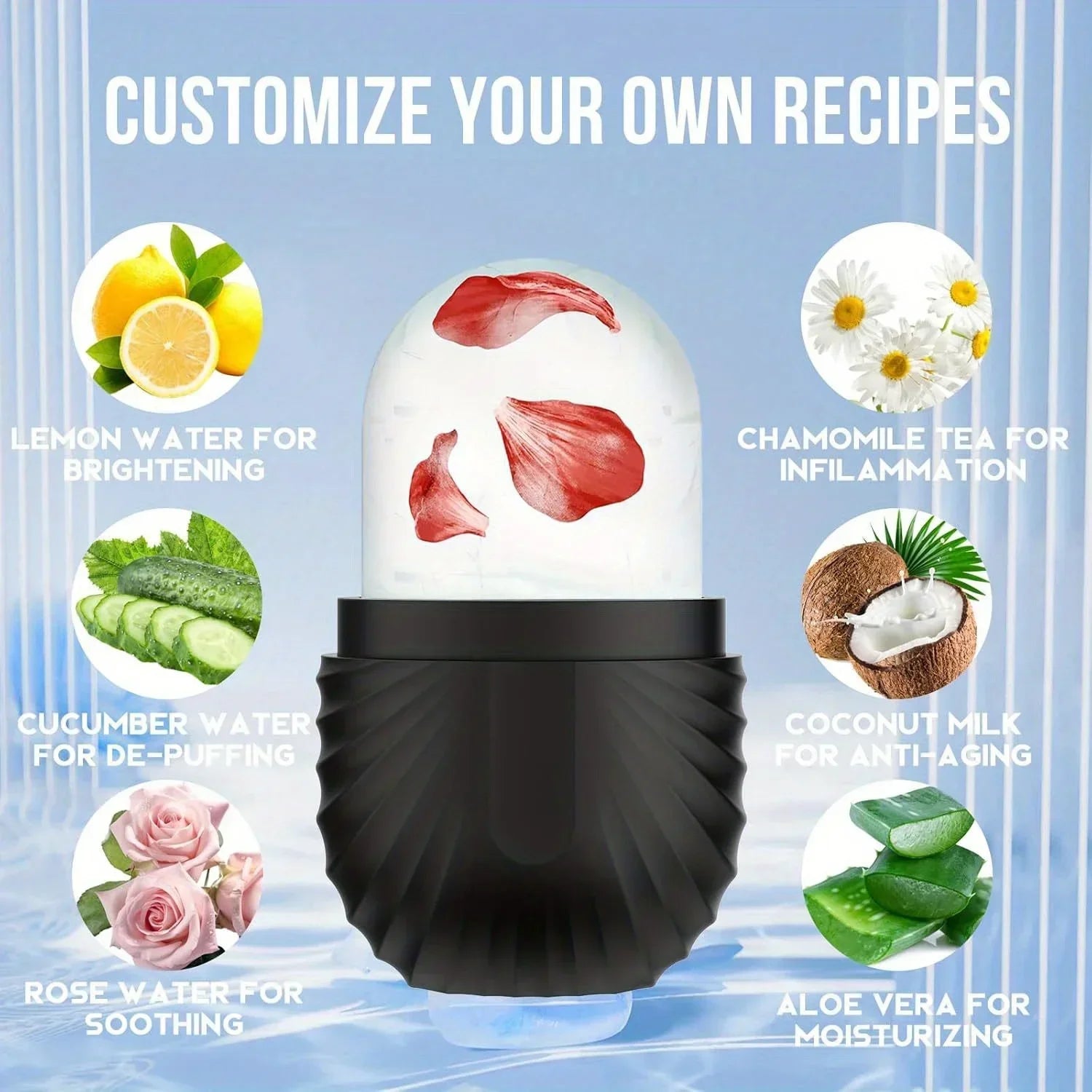 Glow Ice Roller-puffiness & Pore Reducing Face Tool